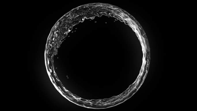 液体的流动旋转并形成一个圆圈