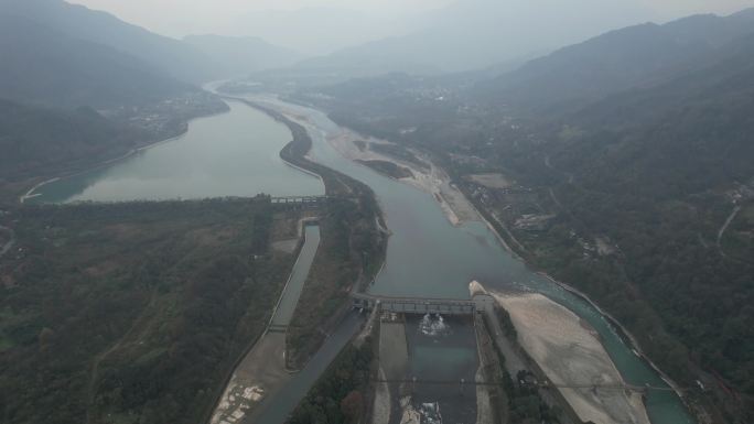 【合集】航拍四川都江堰水利工程