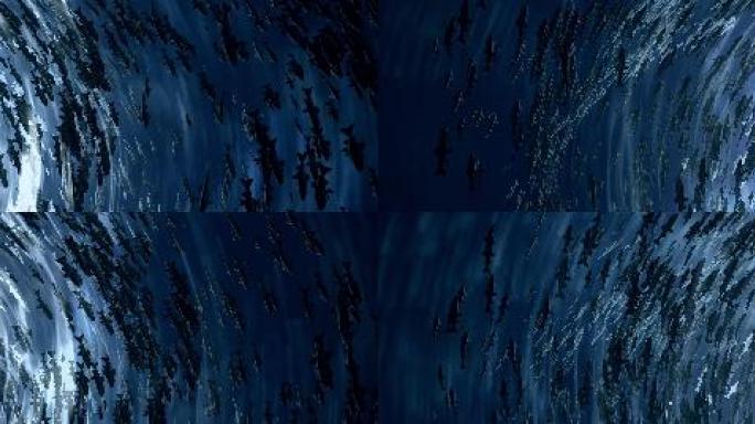 唯美海洋鱼群漩涡