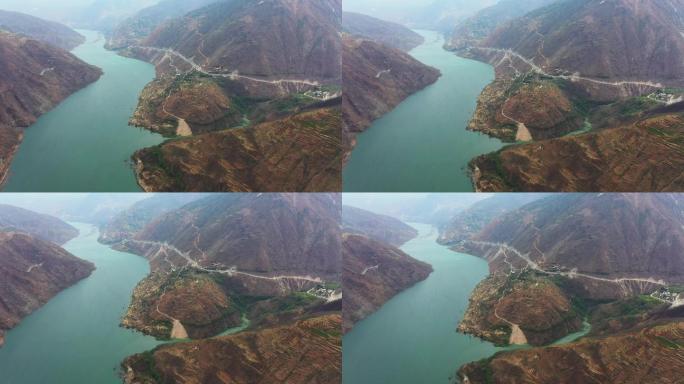 A95 云南金沙江风景高清航拍