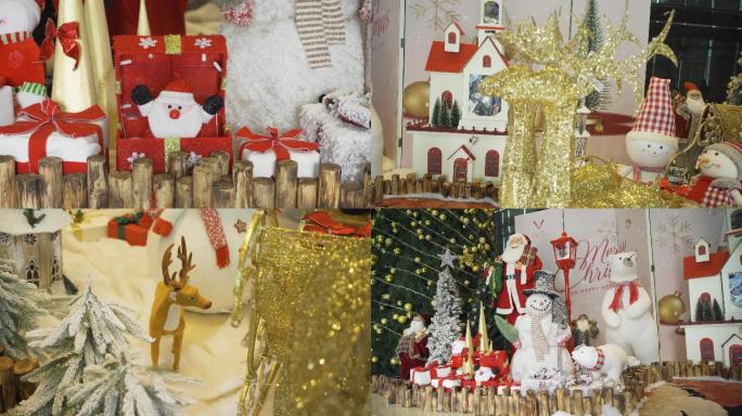 圣诞节、圣诞老人、节日、场景装饰、气氛