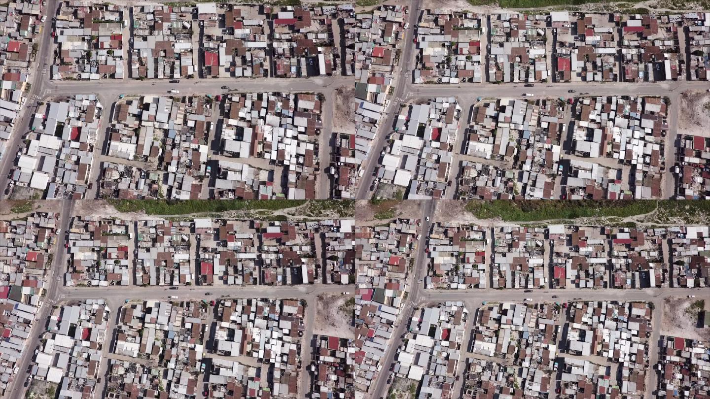 南非一个城镇的鸟瞰图