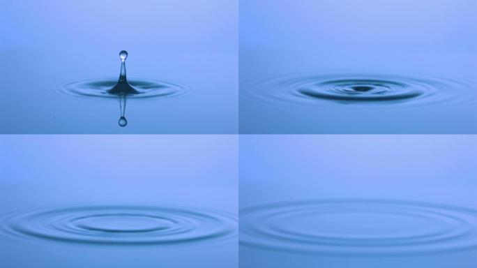 慢动作水滴背景投影震撼三维特效全息投影沉