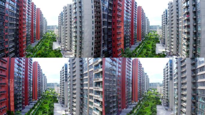 香港白石角密集公寓楼