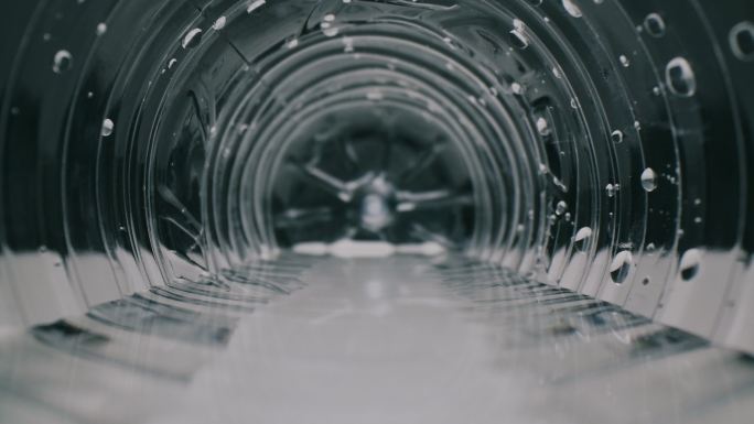 塑料瓶回收概念微距视角不可降解通道隧道