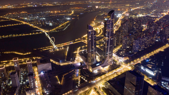 南京河西夜景