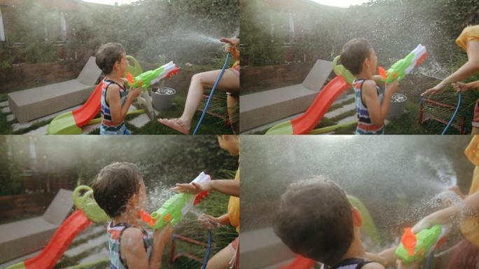 我们后院的夏天游戏母爱水管