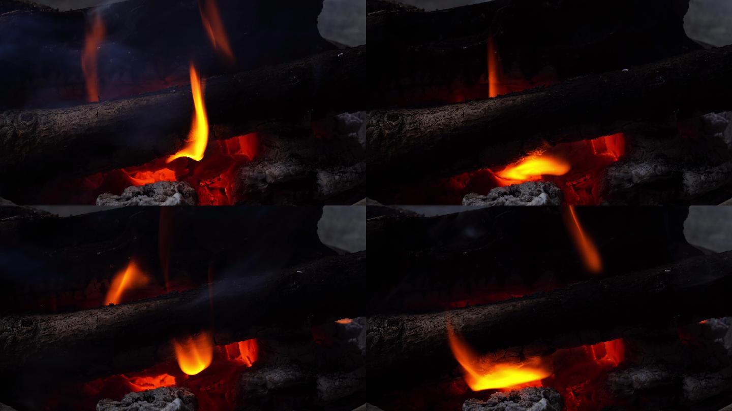 4k木头火焰