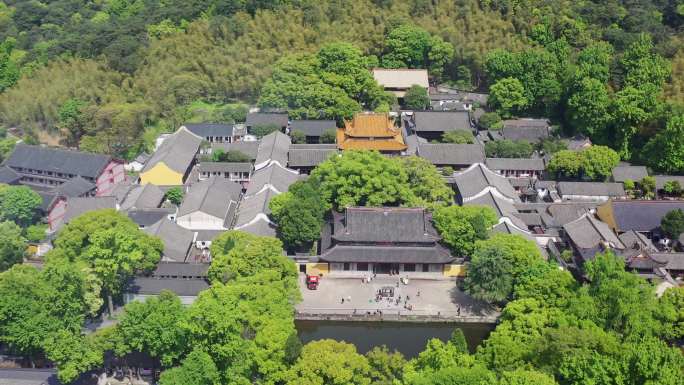 宁波阿育王寺航拍4K视频