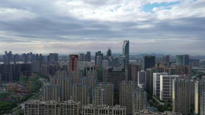 杭州钱江世纪城最全航拍空镜素材