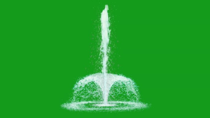 喷泉绿屏