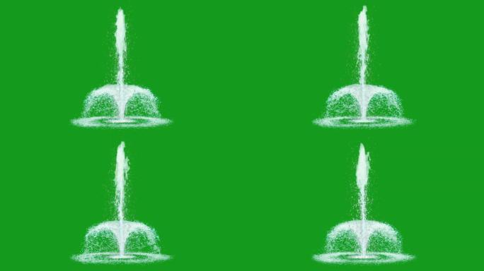 喷泉绿屏
