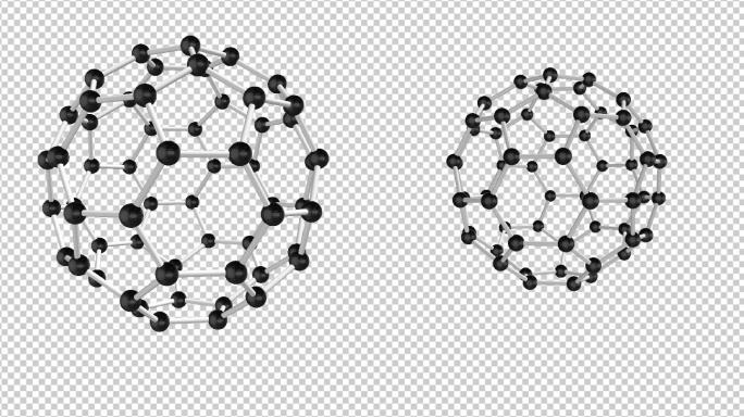 碳60分子模型E3D模型