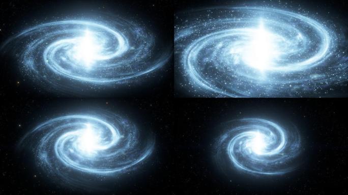 星云 蓝色梦幻唯美星云 星空 浩瀚宇宙