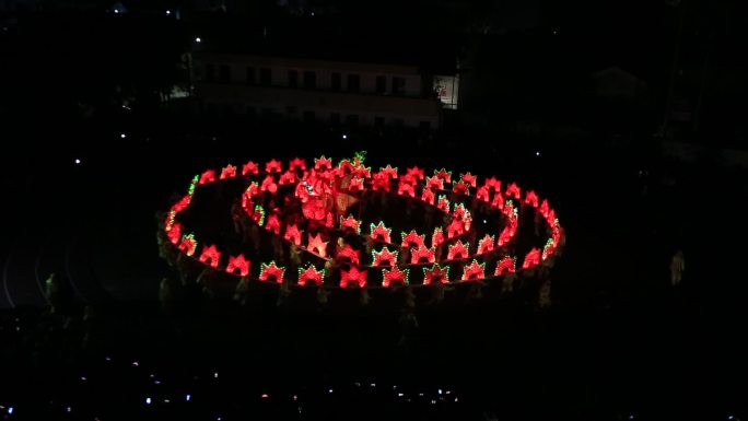 中国传统节日元宵节舞龙板凳龙原素材