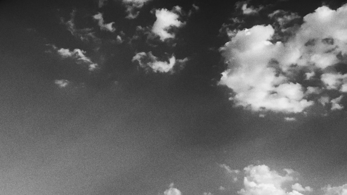 【HD天空】黑白天空电影文艺质感风吹云散