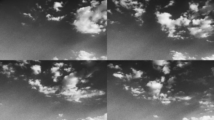 【HD天空】黑白天空电影文艺质感风吹云散