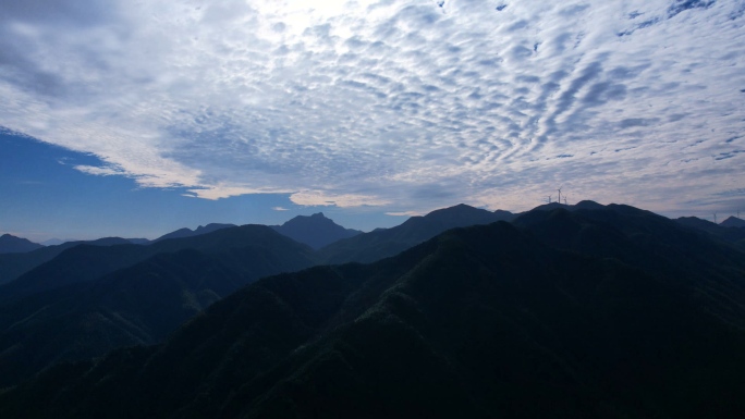 广东粤北高山山川云层光云朵延时