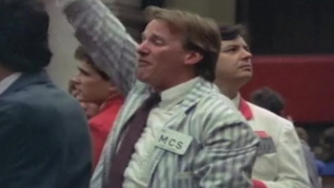 80年代纽约股票交易所