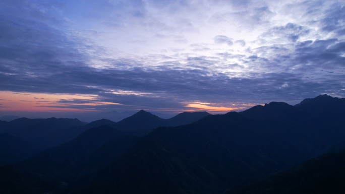 广东粤北高山山川云层光云朵延时