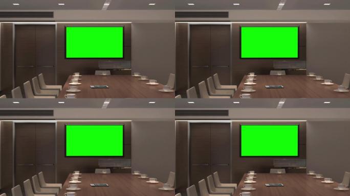 4K会议室电视屏幕产品展示投放素材