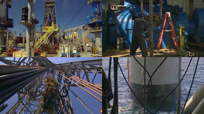 90年代海上石油钻井平台
