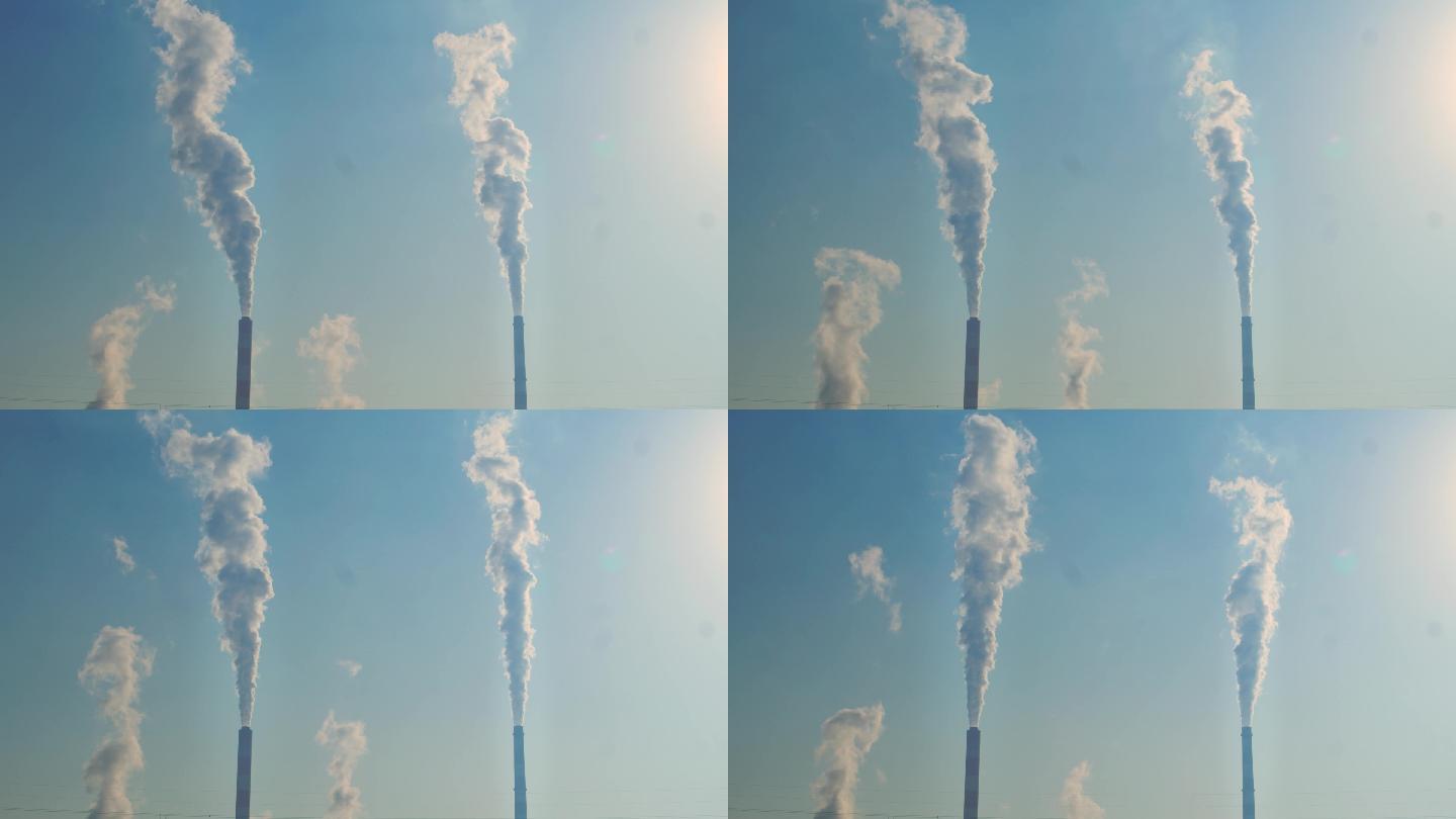 环境治理大烟囱工业废气排放延时