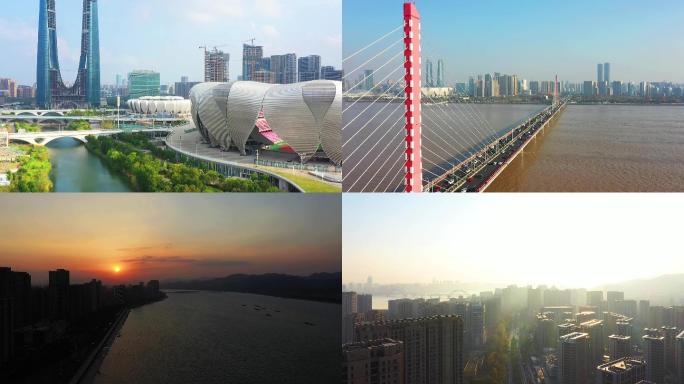 杭州钱塘两岸各种拍摄合集4K