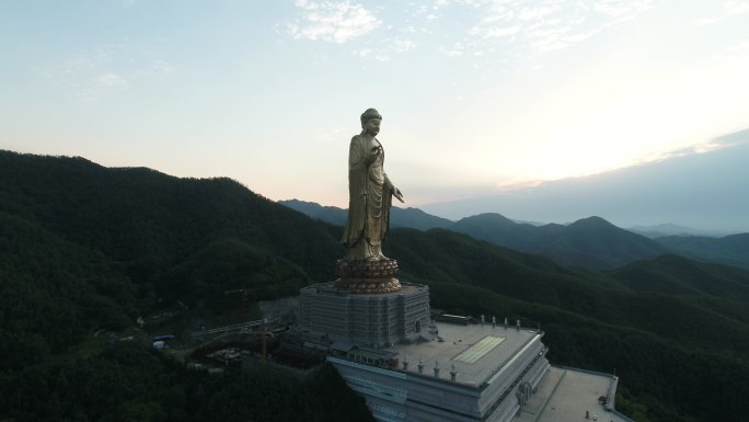 平顶山鲁山大佛佛泉寺航拍