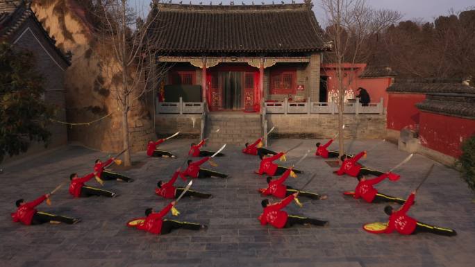 风穴寺香积寺千峰寺门牌练功