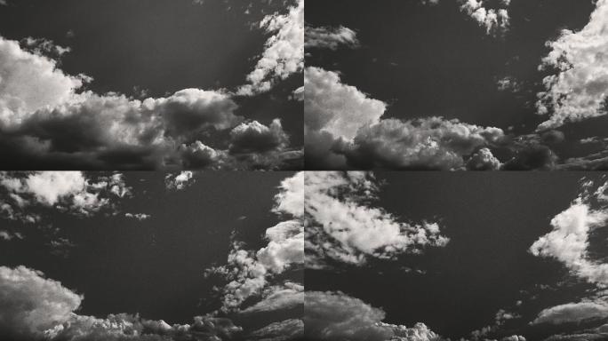 【HD天空】黑白天空电影画面质感风吹云散