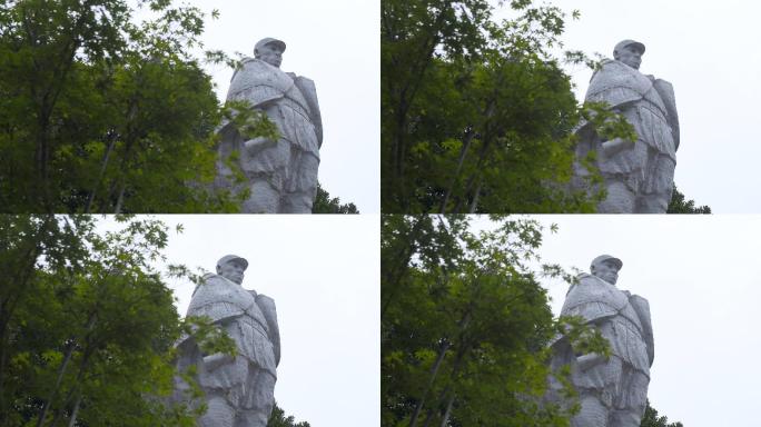 左权将军纪念碑航拍空镜