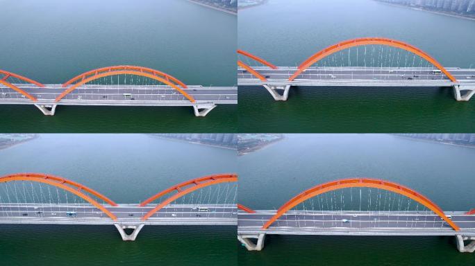 壮观湘江福元路大桥航拍