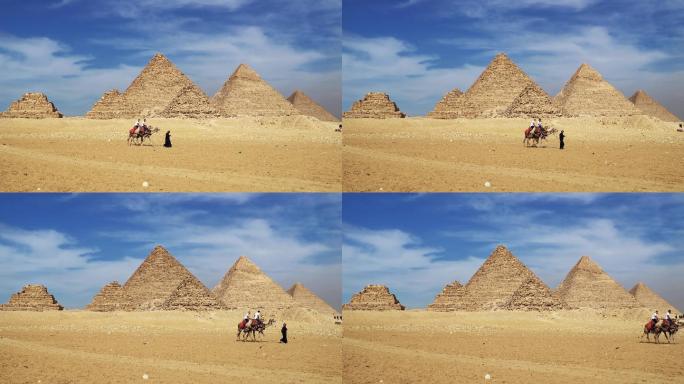 埃及开罗吉萨谷的大金字塔
