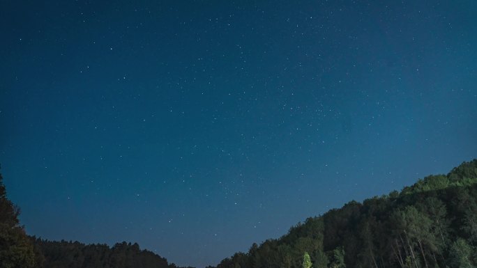 夜晚星空4k延时