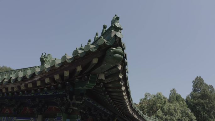 平顶山鲁山大佛佛泉寺寺庙红墙绿瓦