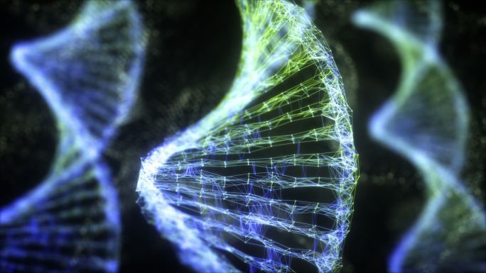 遗传密码DNA的抽象图像。