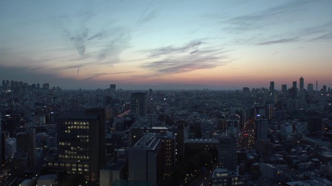 东京城市景观延时夜景延时日本夜景日本城市