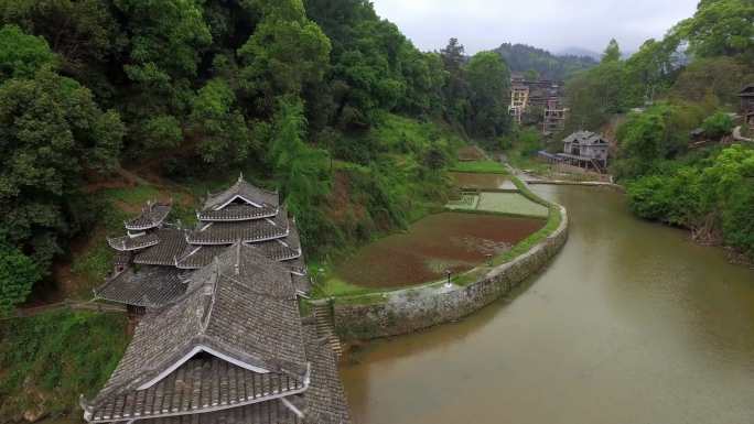 程阳永济桥 程阳风雨桥 航拍 4K