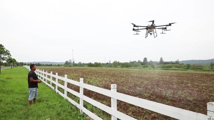 无人机喷洒农药现代农业杀虫植保机