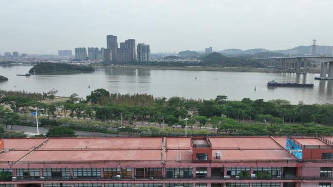 航拍5k广州国际生物岛美术学院（御3）