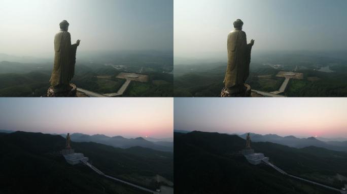 平顶山鲁山大佛侧面