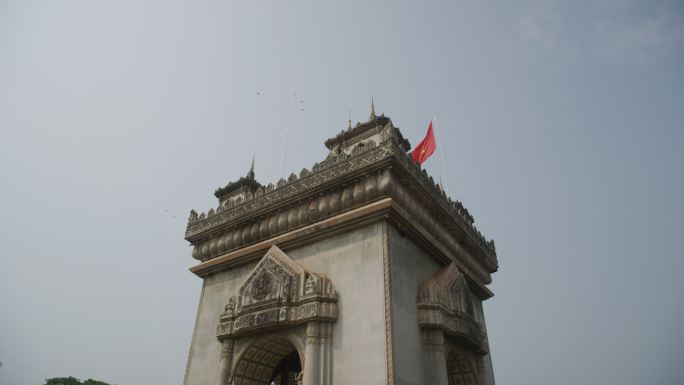 老挝首都万象地标建筑凯旋门