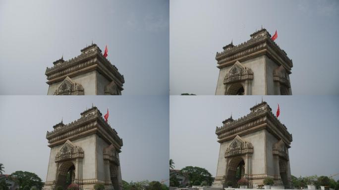 老挝首都万象地标建筑凯旋门