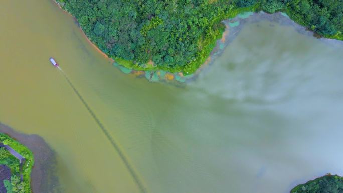 成都青龙湖水道生态公园城市航拍