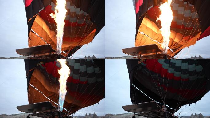 热气球浪漫土耳其风景热能源浮力飞行