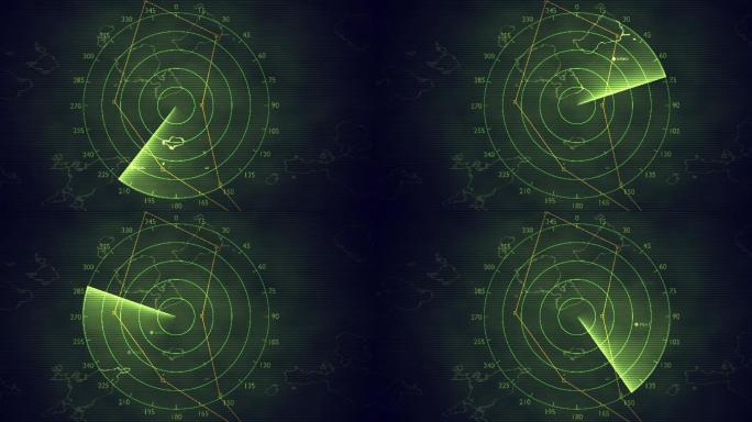 雷达卫星定位扫描科技雷达