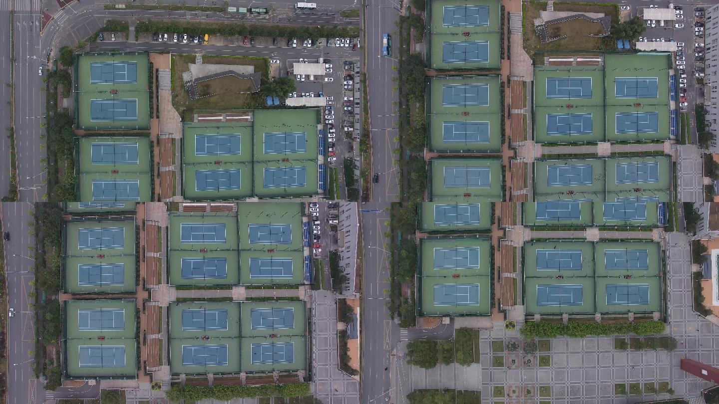 光明区群众体育中心网球场航拍