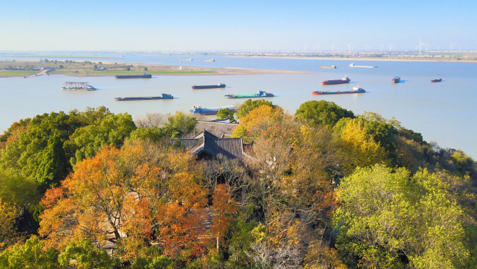 4K航拍石钟山国家旅游景名胜区