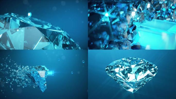 蓝宝石材质材料工艺三维3D展示